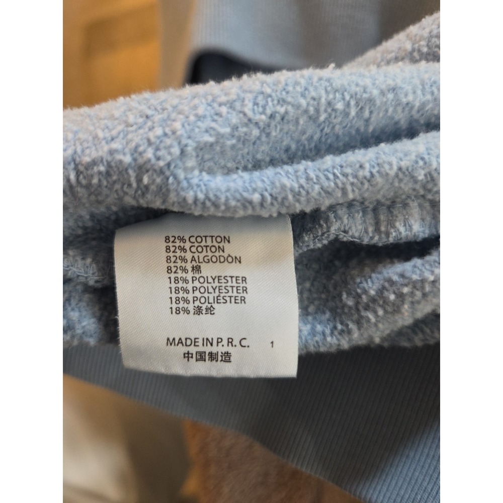 Brandy Melville Oversized Light Blue Sweatshirt Crew Neck Large - Picture 7 of 7